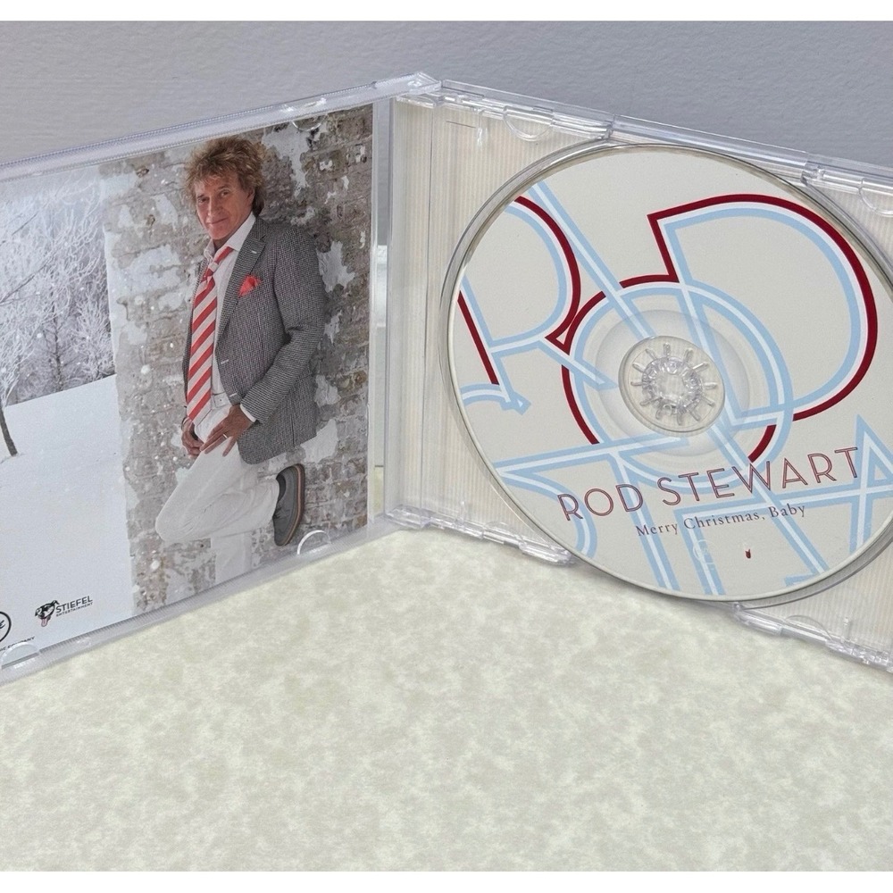 Rod Stewart Merry Christmas Baby CD 2012 Holiday Album David Foster Verve Record - Picture 3 of 4